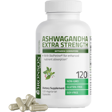 Bronson Ashwagandha Extra Strength 3000mg 120 Veg Capsules -484134436 image