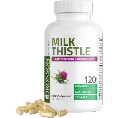 Bronson Milk Thistle 1000 MG – 120 capsules -337336319 image