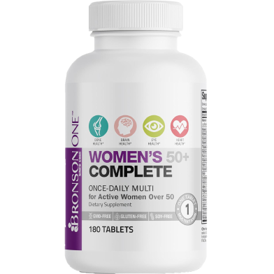 Bronson ONE Women’s 50Plus Complete Once-Daily Multivitamin - 180 Tablets -505367654 image