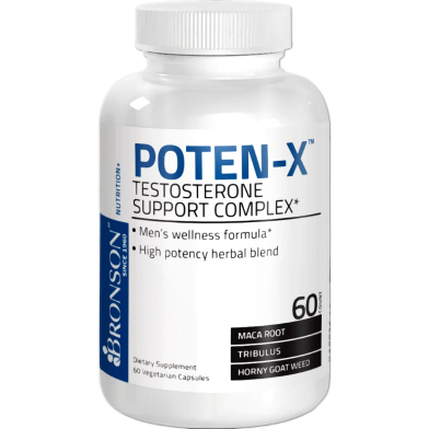 Bronson Potenx Testosterone Support Complex 60 Vegetarian Capsules - 716563578015 image