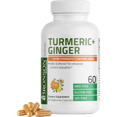 Bronson Turmeric and Ginger Extra Strength 60 Count -446747661 image