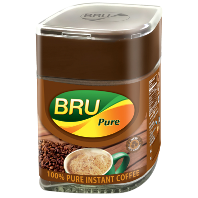 Bru Coffee Glass Jar Pure 50g image