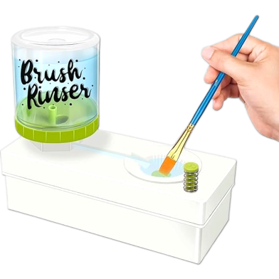 Brush Rinser, Paint Brush Cleaner Art Supplies, Running Water Cycle image