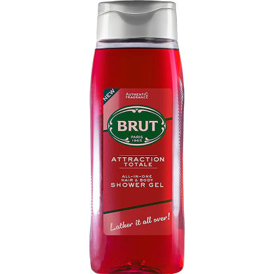 Brut Paris Attraction Totale All-In-One Hair and Body Shower Gel 500 ml image