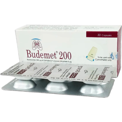 Budemet 200 mcg 6 mcg Inhalation Capsule 6's Strip image