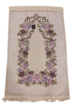 Al-Iman Buhara Tekstil Turky Premium Jaynamaz -জায়নামাজ Off-white (Any design) image