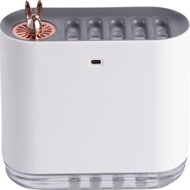 Buhelyc Sound Pickup Cool Mist Humidifier, Silent High Mist USB Aroma Diffuser, 700ml, Auto Shut-Off, 6h Timer, 5 Nozzles, Silent Operation, Gift, for Home, Bedroom, Office image