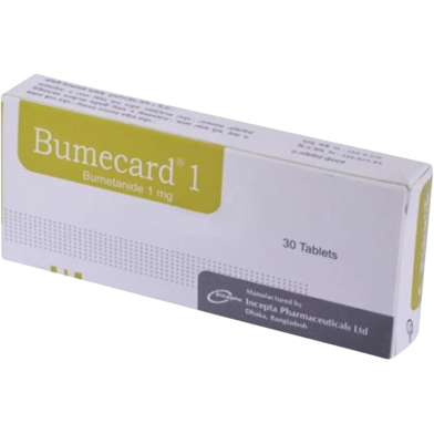 Bumecard 1mg Tablet 10's Strip image