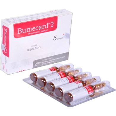 Bumecard 2 mg/4 ml IM/IV Injection 2 mg ampoule image
