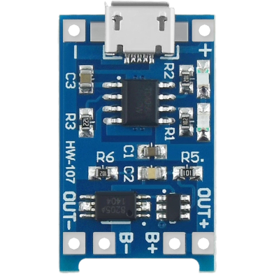 Bundle Of TP4056 Micro USB Battery Charger Module Circuit Board Use For 18650 Lithium Battery 10 Pcs image