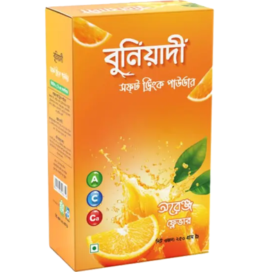 Buniyadi Soft Drink Powder- Orange-250gm image