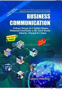 বিজনেস কমিউনিকেশন (অনার্স ১ম বর্ষ ব্যবস্থাপনা,মার্কেটিং, ফিন্যান্স ও ব্যাংকিং বিভাগ) image