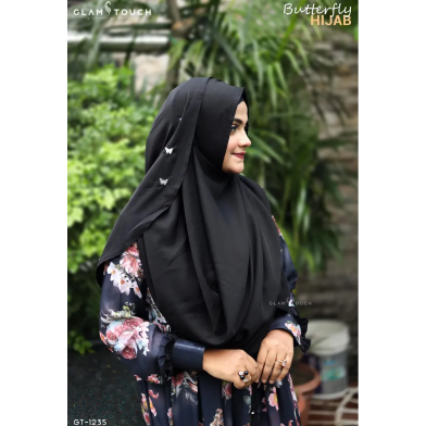 Glam Touch Butterfly - One Loop Ready Hijab image