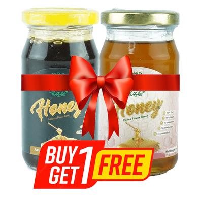 Just Natural Kalijeera Flower Honey (কালোজিরা ফুলের মধু) - 250 gm (BUY 1 GET 1 Lychee Honey FREE - 100 gm) image