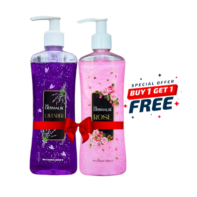 Dermalix Lavender Refreshing Shower Gel 250ml Buy 1 Get 1 The Dermalix Shea Butter Brightening Shower Gel 250ml Free image