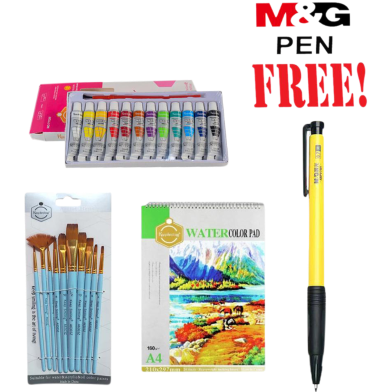 Buy 1 The Watercolour Combo Set Get 1 M and G Pen Free image