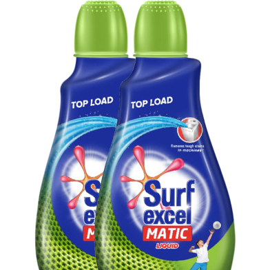 Buy 2 Surf Excel Matic Liquid Detergent Top Load 1000ml Get 15 Percent OFF image