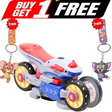 Electric Stunt Motorcycle Toy (Buy One Get Any One Tom and Jerry Key Ring FREE) image