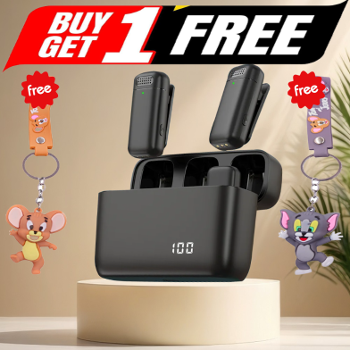 Buy K13 Wireless Microphone With a Charging Case (Get Any One Tom and Jerry Key Ring FREE) image