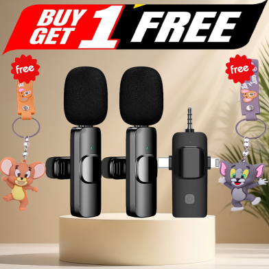 Buy K15 Wireless Microphone System (Get Any One Tom and Jerry Key Ring FREE) image