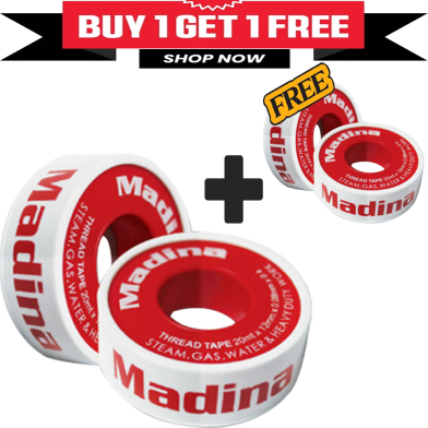 Buy Madina Fancy Thread Tape 20m -10Pcs (Get Two Fancy Thread Tape FREE) image