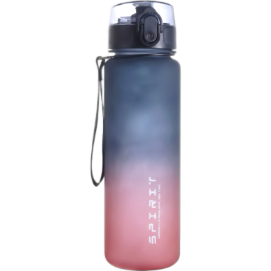 Buy Spirit Motivational Sports Water Bottle Blue Rate 650ml (Get One Pokemon Keyring FREE) image