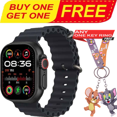 Buy T800 Ultra 2 Smart Watch With Tom and Jerry Random Key Ring (Any One) FREE image