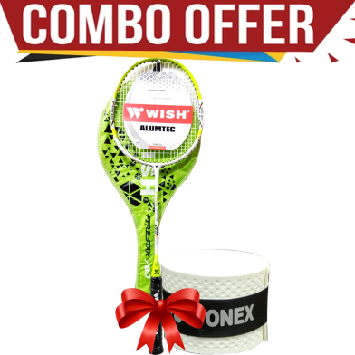 Buy Wish Badminton Racket - Fire Star 780 (Get One Racket Grip Absorb 1Pcs FREE) image