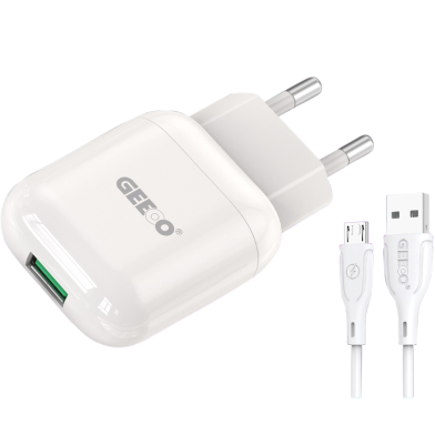 GEEOO C15 (M) Fast Charger Set With 3A Fast Charging Cable image