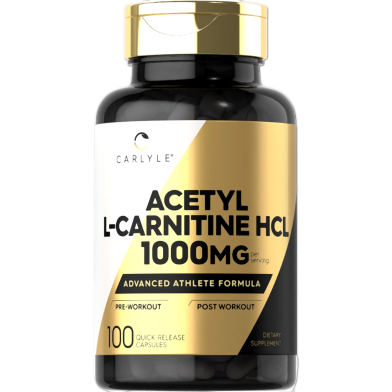 CARLYLE Acetyl L-Carnitine HCL 1000 mg 100 Capsules image