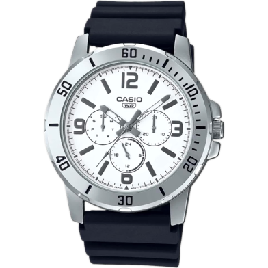 CASIO MTP-VD300-7BUDF Analog Black Dial Men’s Watch image