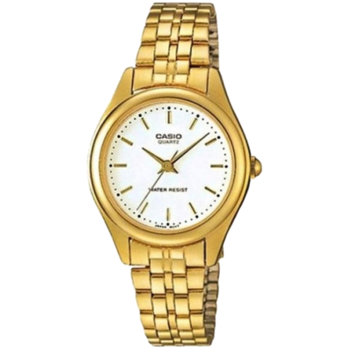 CASIO Quartz Gold Plated Stainless Steel Ladies Watch image