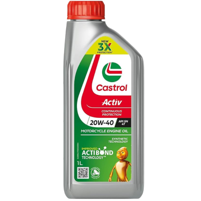 CASTROL ACTIV 4T 20W-40 MINERAL 1L image