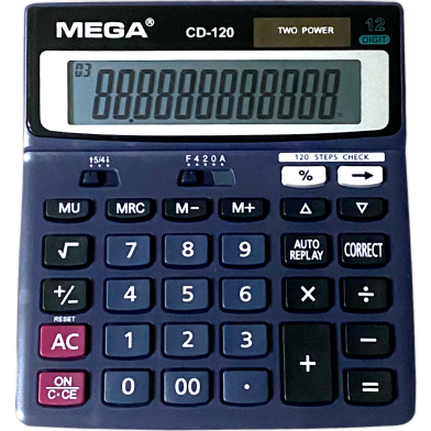 CD-120 Calculator - 12 Digit - Black image
