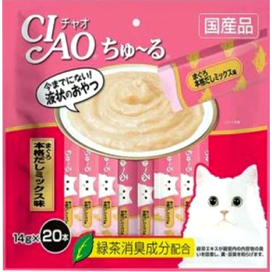 CIAO Churu Creamy Cat Treat - Tuna Flavor 20x14g | Cat Snacks image