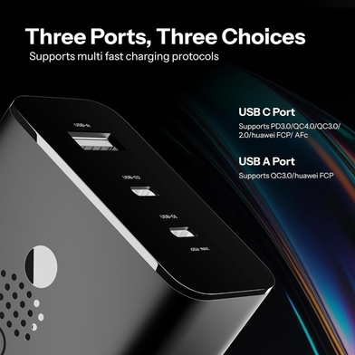 CMF by Nothing 65W GaN 3-Port USB-C Fast Charger Adapter Slide 3