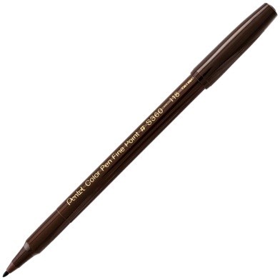 COLOR PEN SINGLE COLOR DARK BROWN image