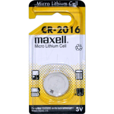 CR2016 3 Volt Lithium Coin Battery for watches, calculators, and car key fobs image