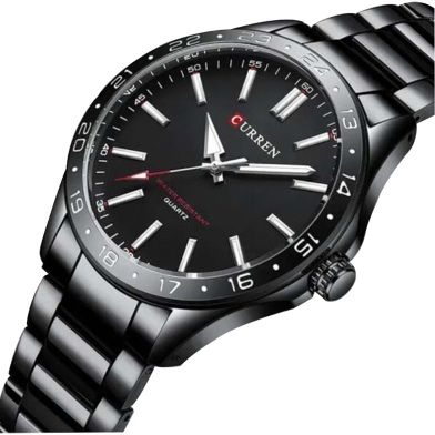 CURREN 8452 Luminous Stainless Steel Quartz Fashion Watch For Men image