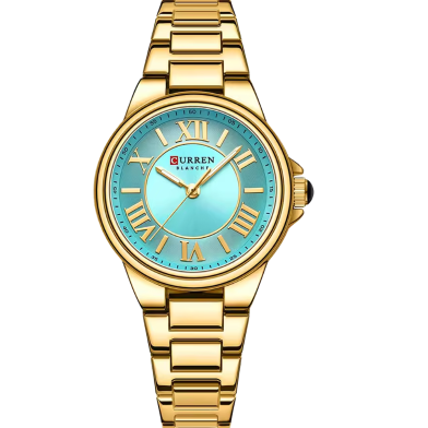 CURREN 9091 Stainless Steel Elegant Design Women Quartz Watch image