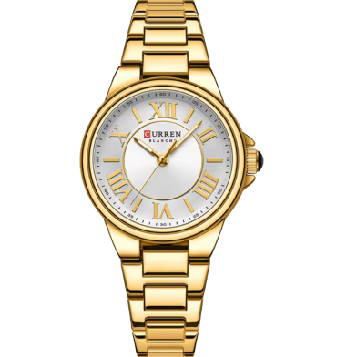 CURREN 9091 Stainless Steel Elegant Design Women Quartz Watch image