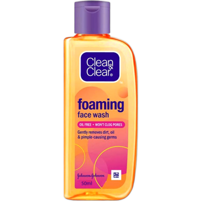 Clean and Clear Foaming Face Wash 50 ml image