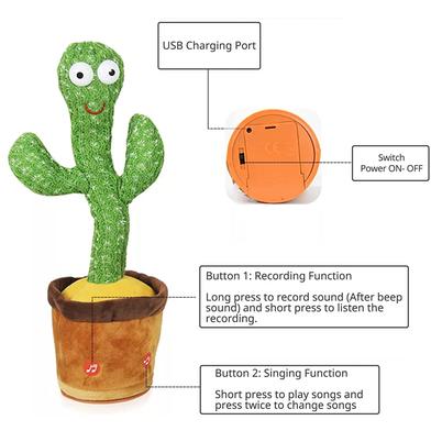 Cactus Dancing Toy – Rechargeable Battery Slide 4