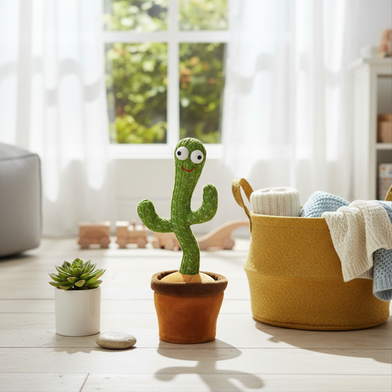 Cactus Dancing Toy – Rechargeable Battery Slide 3