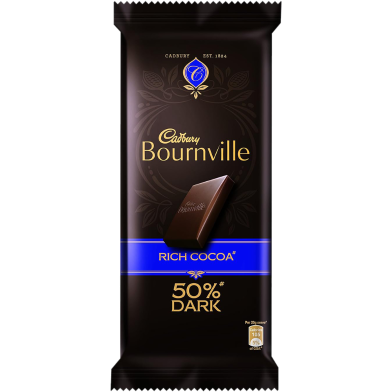 Cadbury Bournville Dark Chocolate Bar, Rich Cocoa, 80gm image