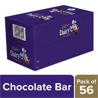 Cadbury Dairy Milk Chocolate Bar 13.2gm (Pack Of 56) image