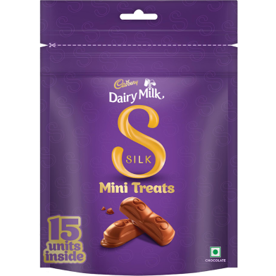 Cadbury dairy milk silk Mini treats chocolates 15pcs 135gm image