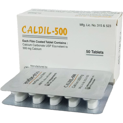 Caldil 500 mg 10's Strip Tablet image