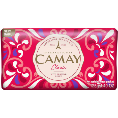 Camay Soap Bar Classic with Sensual Scent 125gm image