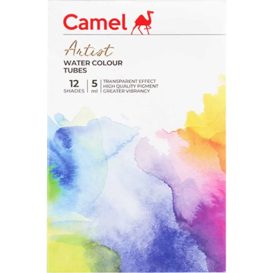 Camel Artist Water Colours Set 5Ml X 12 Shades,Multicolor image